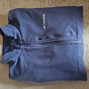 Xxl columbia, sportswear, all black zip up, medium weight jacket